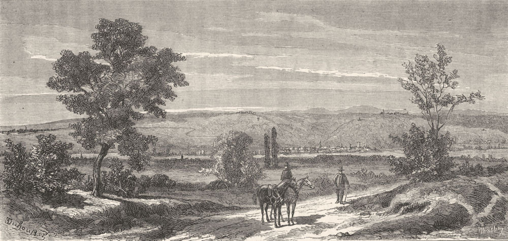 BAS-RHIN. Reichshoffen Froeschwiller Woerth. Position Francaises 1880 print